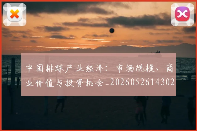 中国排球产业经济：市场规模、商业价值与投资机会_20260526143026